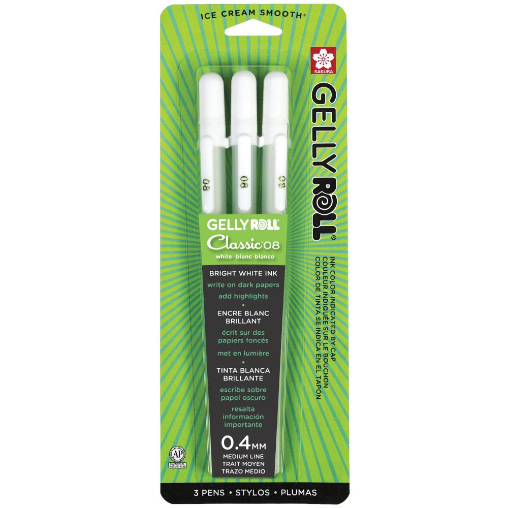 Gelly Roll Bright White Ink Pens 2 Pack